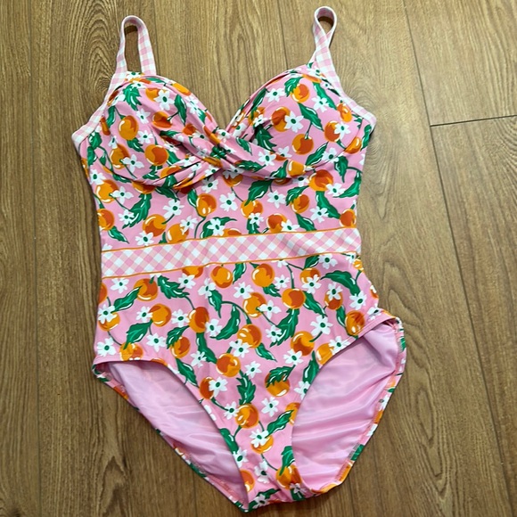NWT Draper James and Lands End Swimsuit Size 12 - Picture 1 of 3